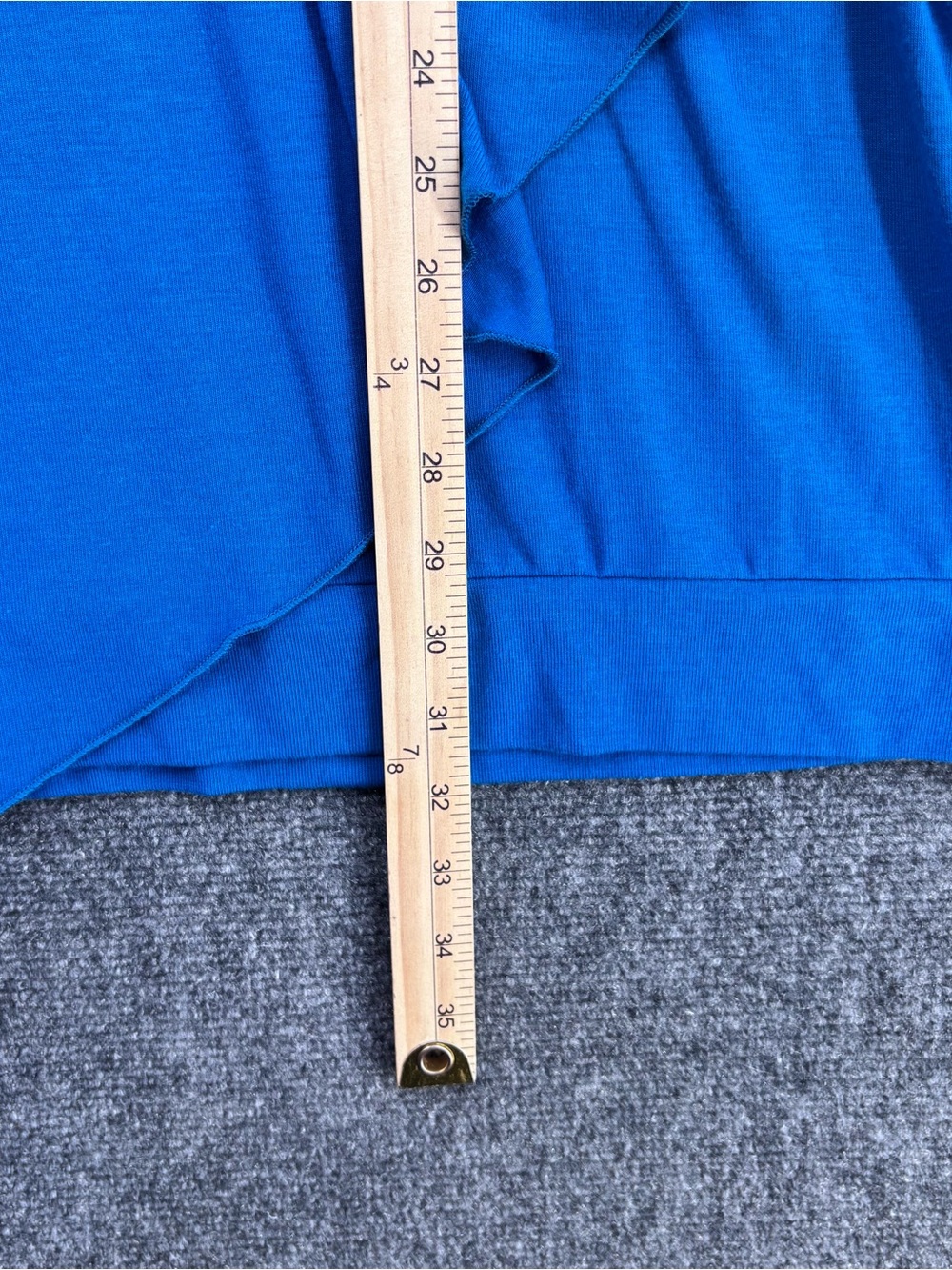 Soft Surroundings Mykonos Blue Madeline Drapey Tunic Top V Neck Women’s Plus 1X - Picture 9 of 10
